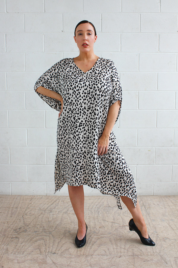 Oasis Kaftan Dress- Animal print