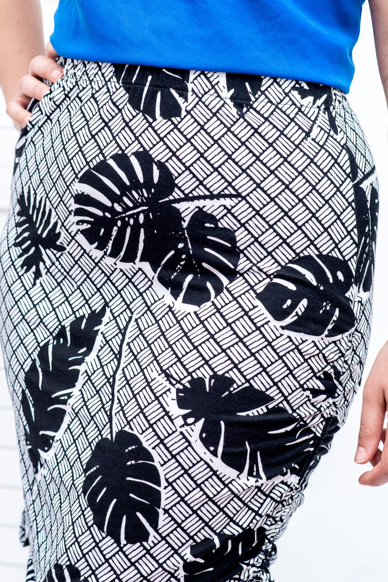 BELLINI SKIRT- Palm print