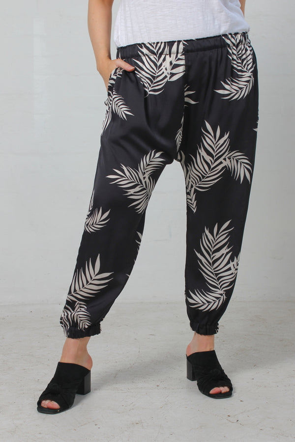 Cabana Pant- Leaf print