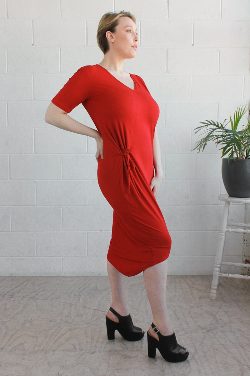 AIESHA DRESS- Red