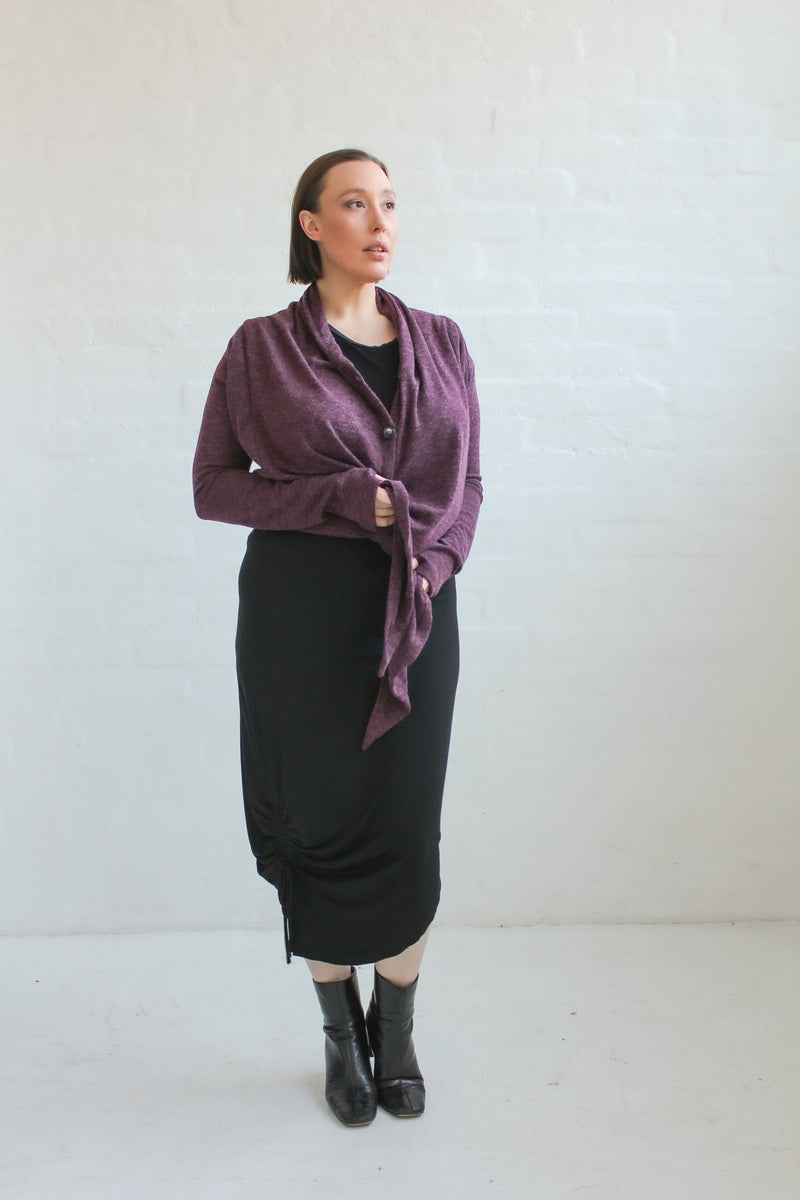 Eden Waterfall Cardi- Wine