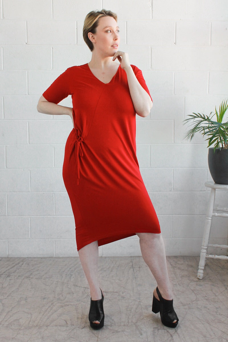 AIESHA DRESS- Red