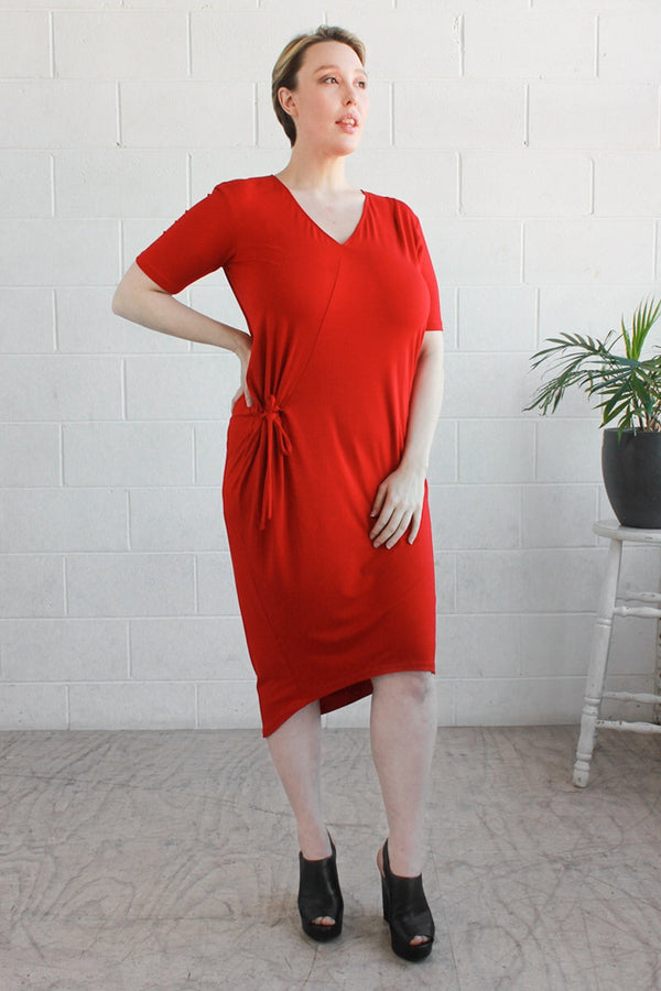 AIESHA DRESS- Red