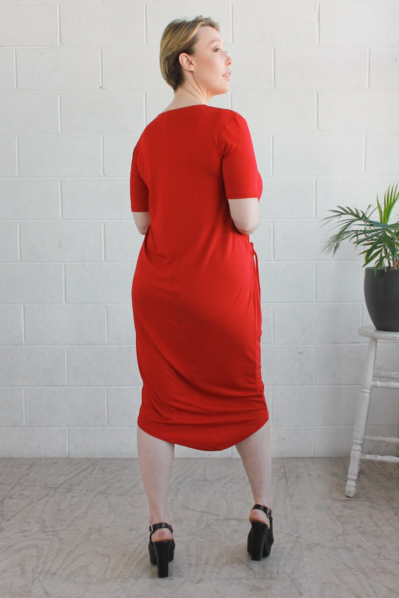 AIESHA DRESS- Red