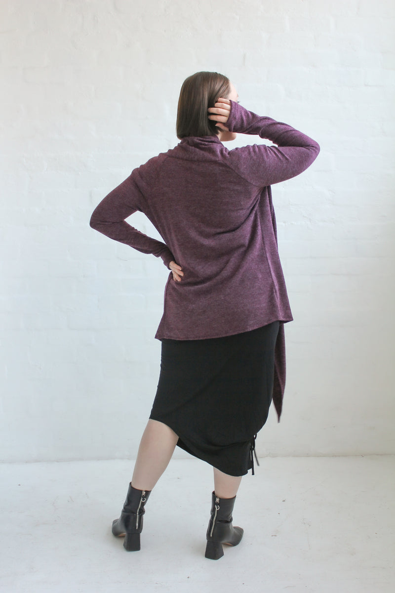 Eden Waterfall Cardi- Wine