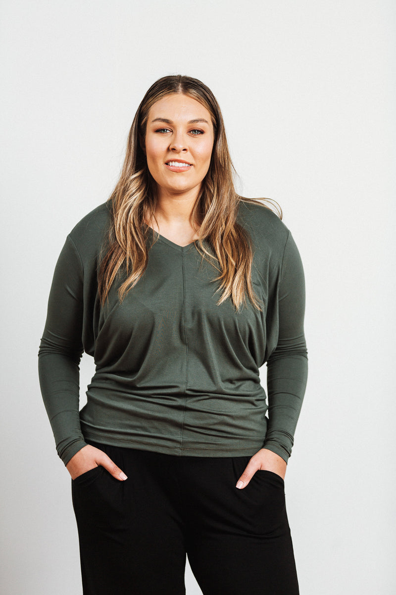 Bordeaux Top- Olive
